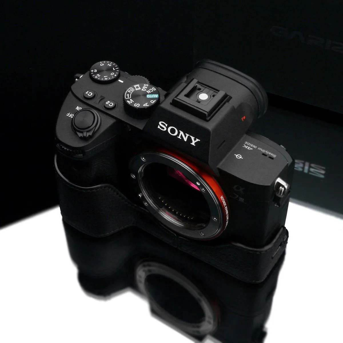 Gariz Black XS-CHA7M3BKO Genuine Leather Half Case for Sony A7RIII/Sony A7III