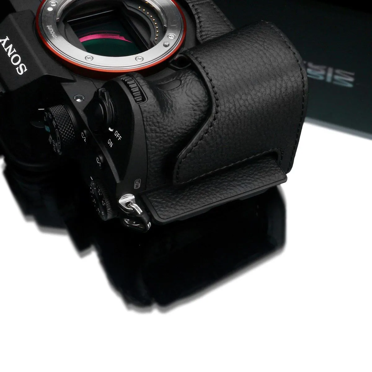 Gariz Black XS-CHA7M3BKO Genuine Leather Half Case for Sony A7RIII/Sony A7III