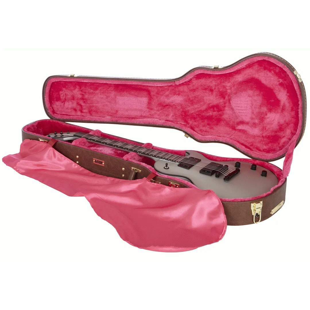 Gator GW-LP-BROWN Deluxe Wood Guitar Case