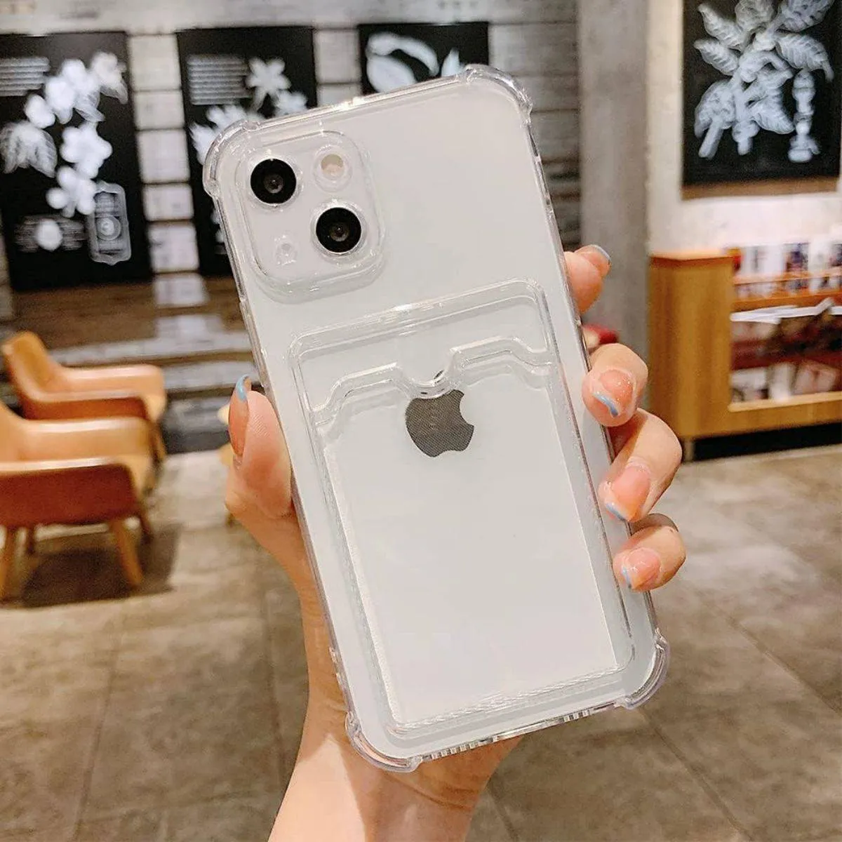 Gel Card Series iPhone Clear Case with Card Holder