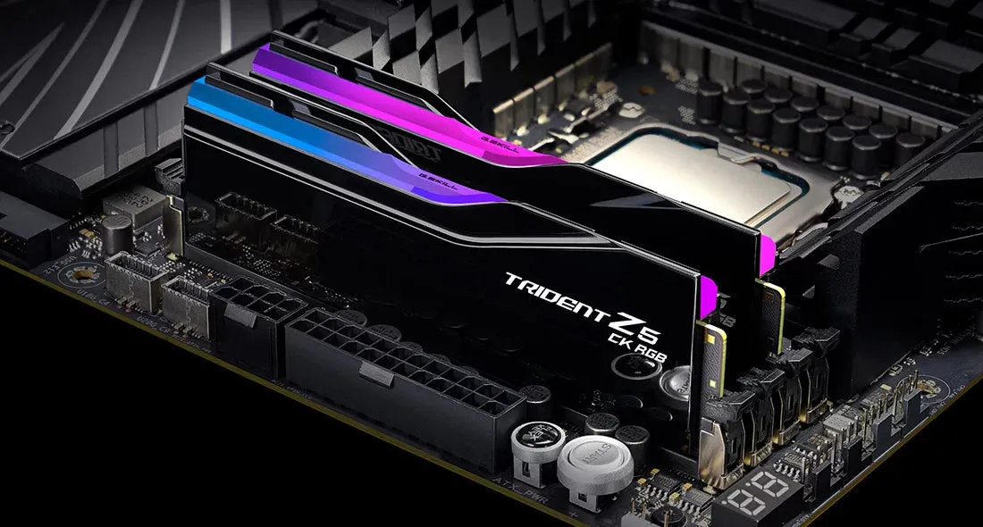 G.SKILL 48GB Kit (2x24GB) Trident Z5 CK RGB F5-9000C4256H24GX2-TZ5CRK DDR5 9000MHz CUDIMM Memory