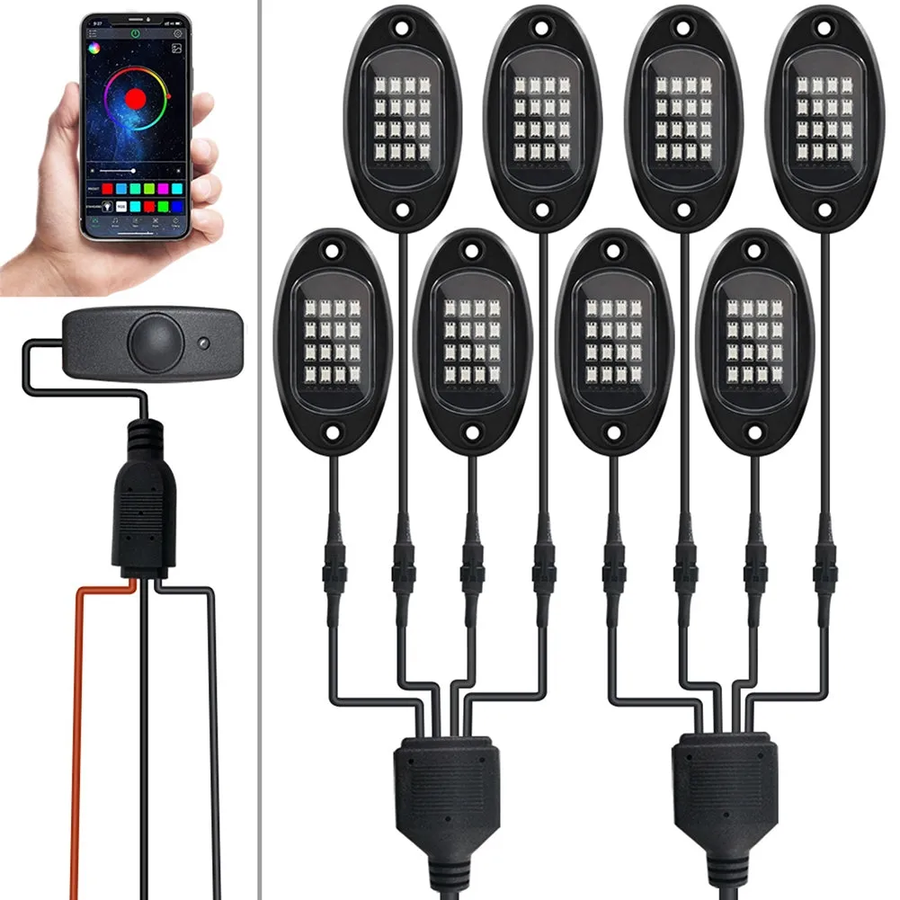 High Brightness Multifunction Car  Led  Rock  Lights Kit