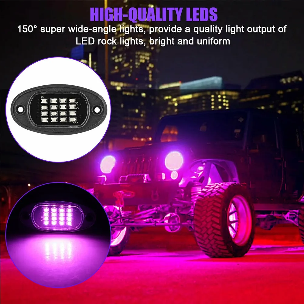 High Brightness Multifunction Car  Led  Rock  Lights Kit