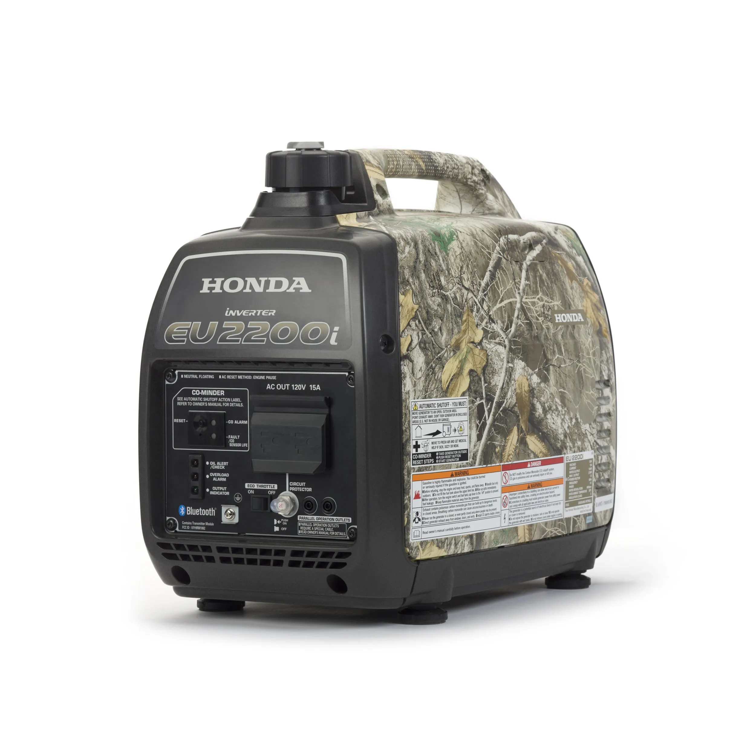 Honda EU2200i 120V 2200-Watt Inverter Generator with Co-Minder - Camo | 664260