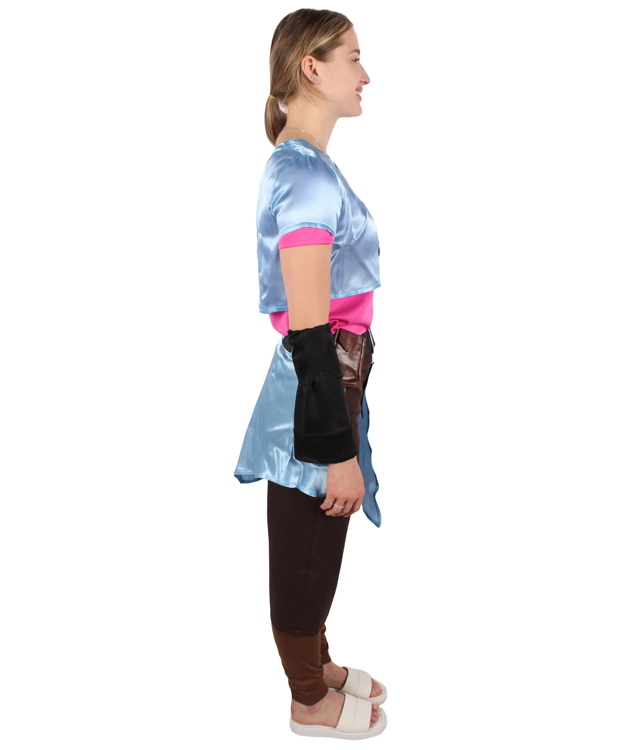HPO Adult Women's Fighting Character Video Gaming Costume| Perfect for Halloween| Flame-retardant Synthetic Fabric