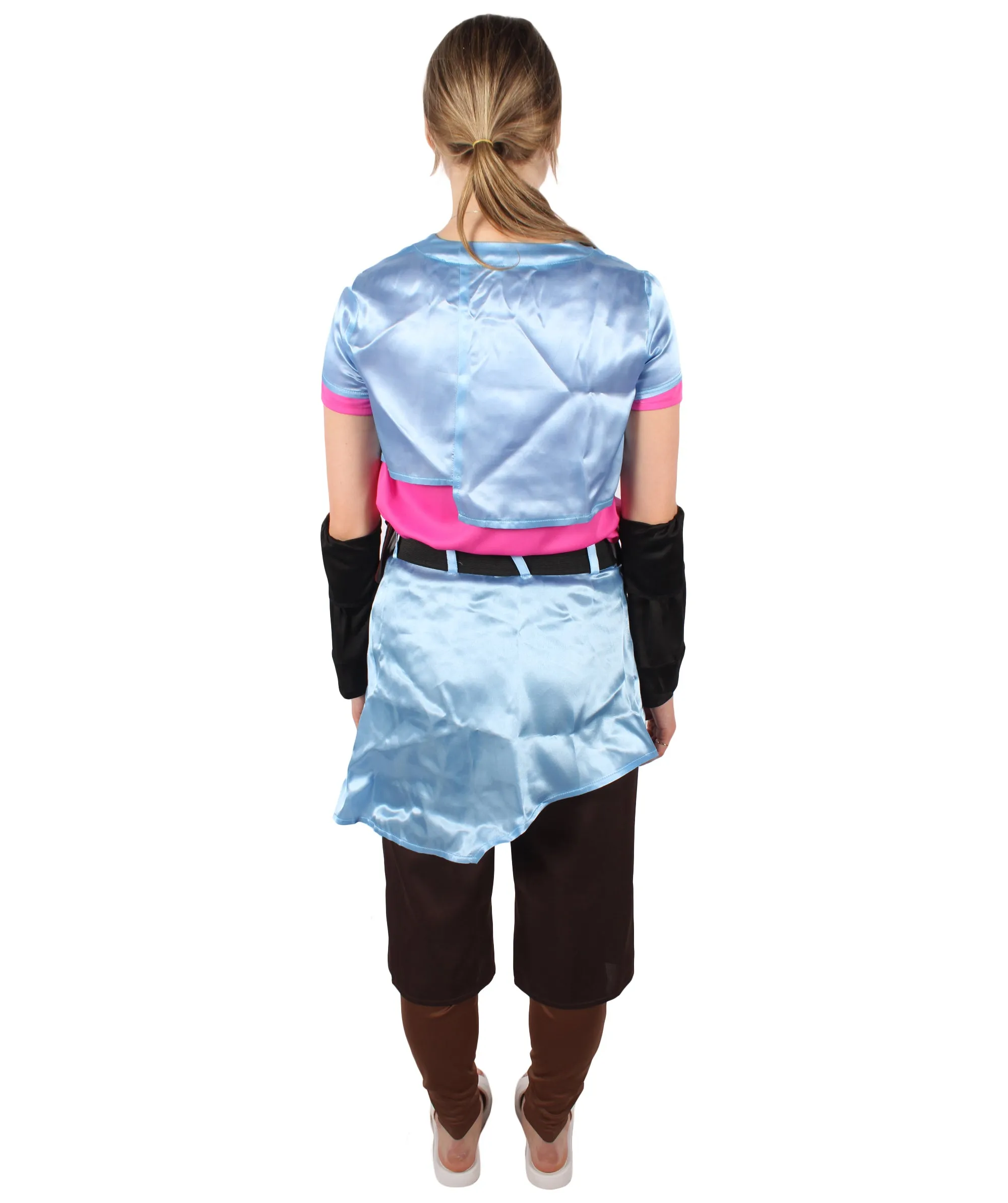 HPO Adult Women's Fighting Character Video Gaming Costume| Perfect for Halloween| Flame-retardant Synthetic Fabric