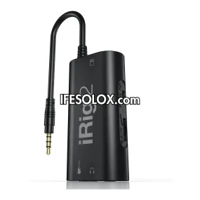iRig 2 Guitar Audio Interface for iPhones, Androids and PCs with 1/4 inch Output - Brand New