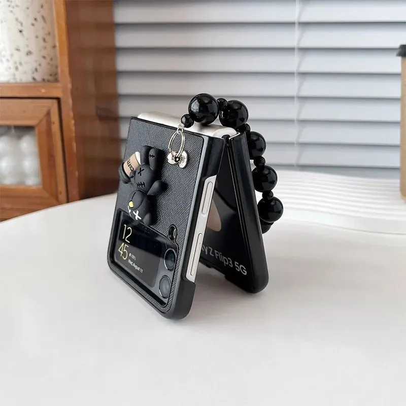 Kawaii Coffee Bear Galaxy Z Flip Case