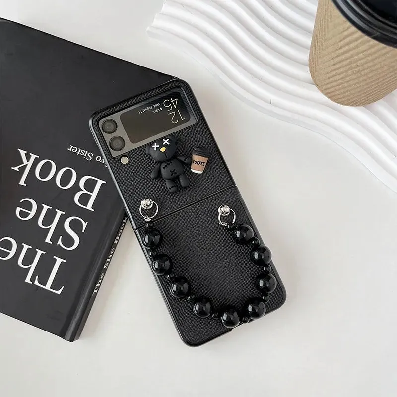 Kawaii Coffee Bear Galaxy Z Flip Case