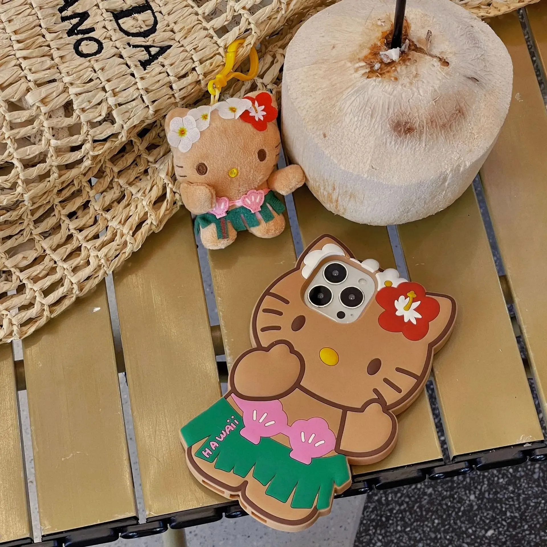 Kawaii Hawaiian Hello Kitty iPhone Case