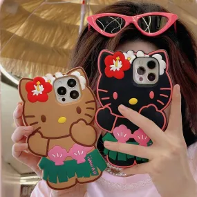 Kawaii Hawaiian Hello Kitty iPhone Case