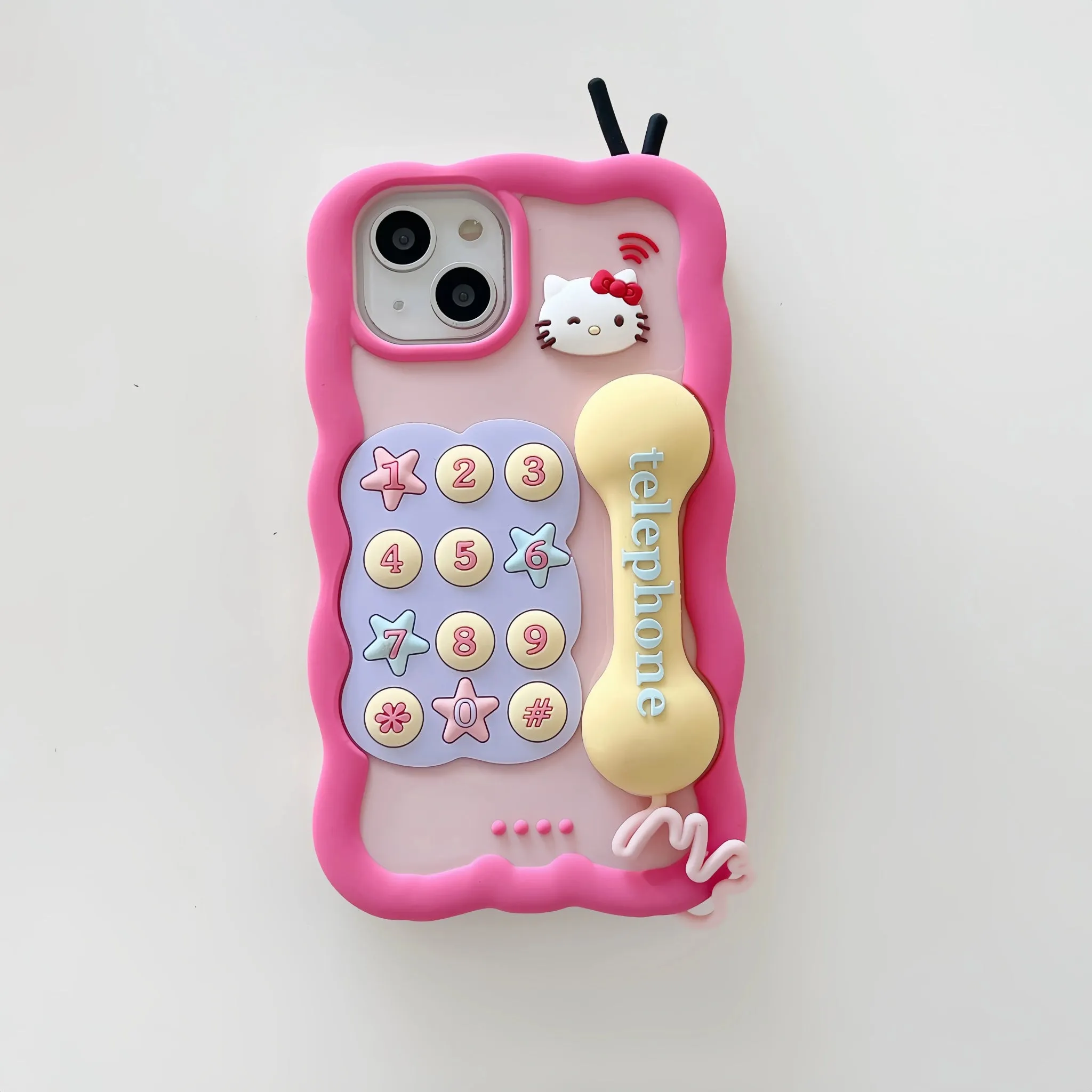 Kawaii Hello Kitty Dial Phone iPhone Case