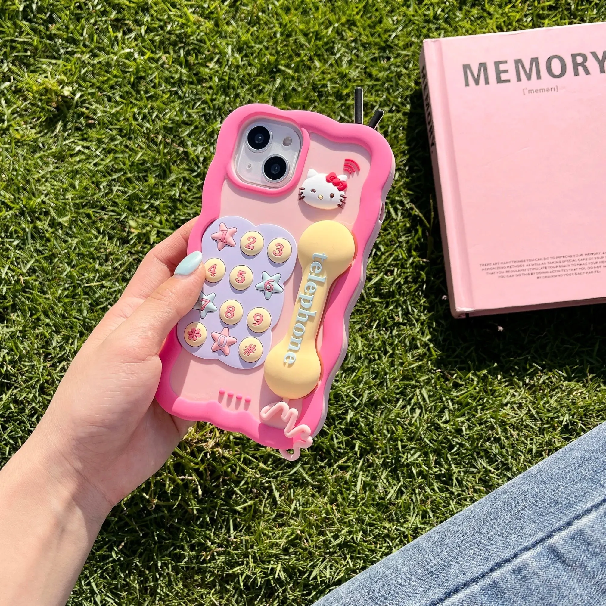 Kawaii Hello Kitty Dial Phone iPhone Case