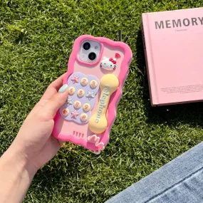 Kawaii Hello Kitty Dial Phone iPhone Case