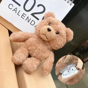 Kawaii Teddy Bear Doll AirPods Case