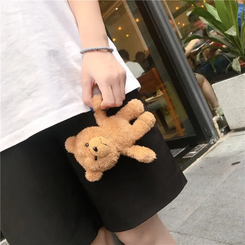 Kawaii Teddy Bear Doll AirPods Case