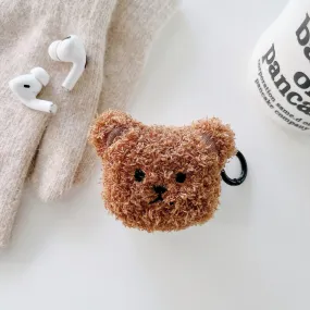 Kawaii Teddy Bear Plush AirPods Case
