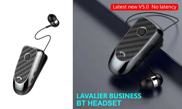L2 Wireless Business BT Headset in-Ear Retractable Earphone