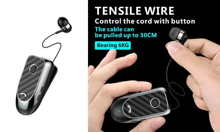 L2 Wireless Business BT Headset in-Ear Retractable Earphone