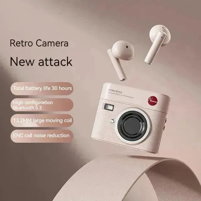 LiberFeel CCD Camera Shaped Wireless Earbuds