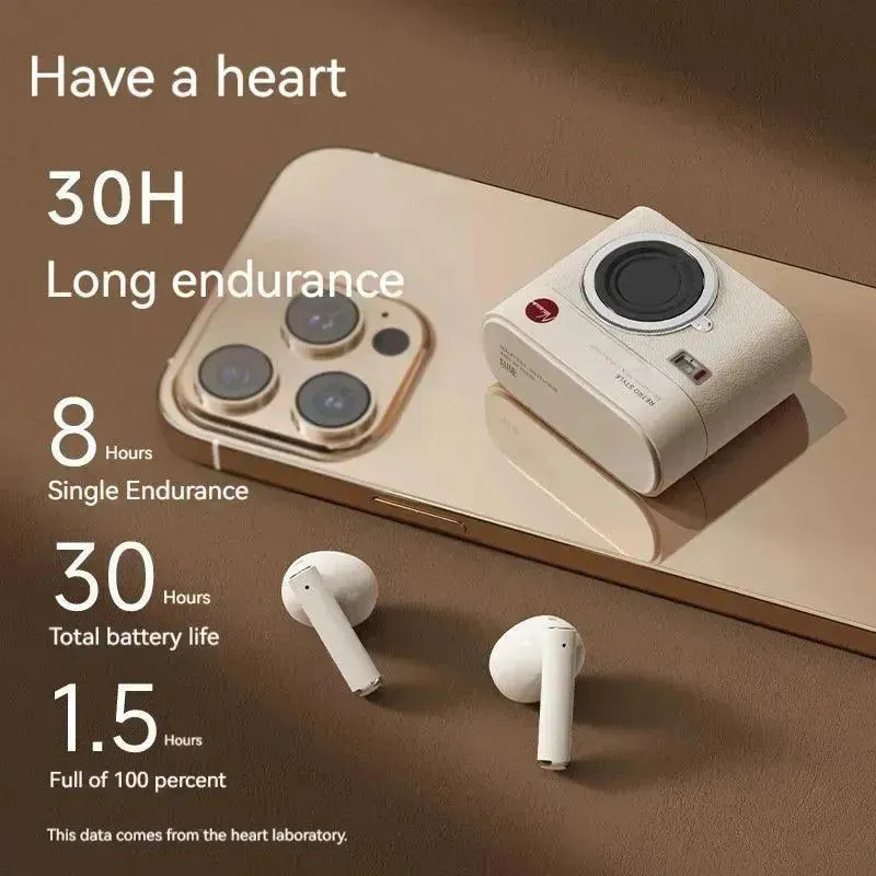 LiberFeel CCD Camera Shaped Wireless Earbuds