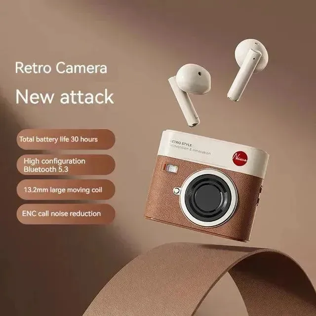 LiberFeel CCD Camera Shaped Wireless Earbuds