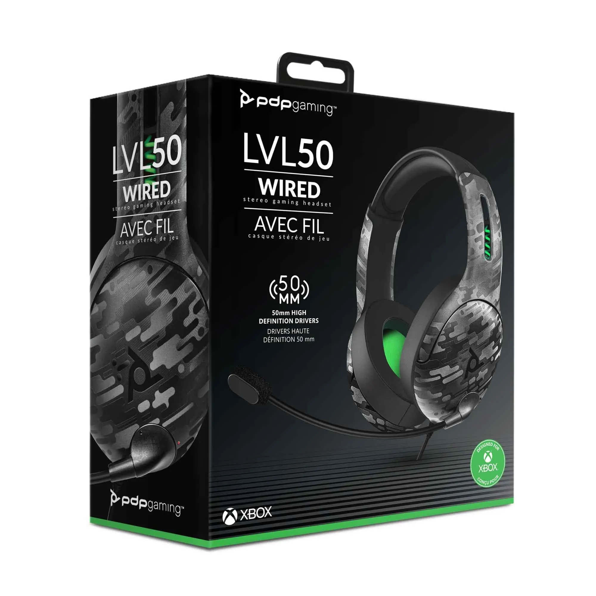 LVL 50 Wired Gaming Headset for Xbox (Black Camo)
