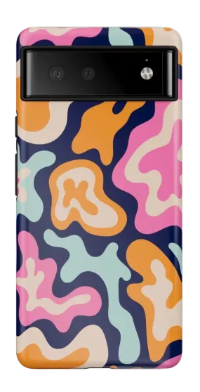 Midnight Color Splash | Abstract Retro Google Pixel Case
