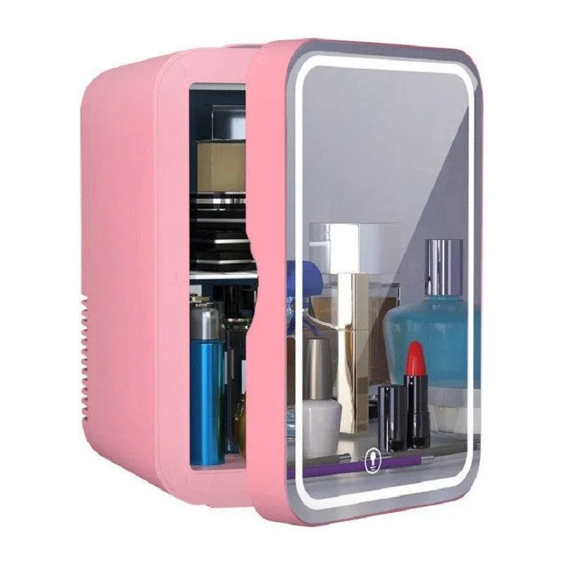 Mini Refrigerator 110v Beauty Mirror Car Home Refrigeration Small