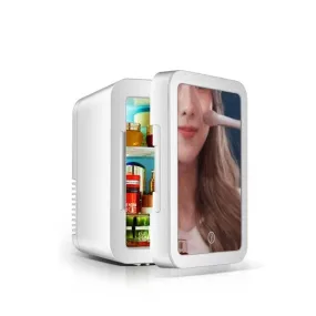 Mini Refrigerator 110v Beauty Mirror Car Home Refrigeration Small