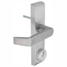 Narrow Stile / Cross Bar Exit Device Keyed / Entry Function Lever Trim
