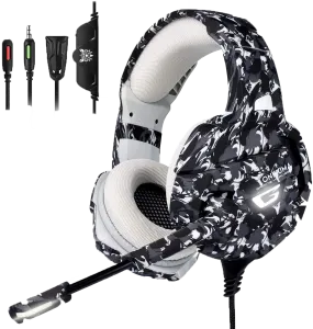 ONIKUMA K5 Camouflage Version 7.1 Virtual Stereo Gaming Headphone