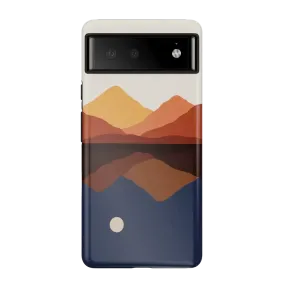 Opposites Attract | Day & Night Colorblock Mountains Google Pixel Case