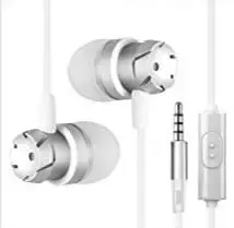 OPTIMA Wired Earbuds in Ear Headphones with Microphone, Earphones with Mic and Volume Control, Memory Foam, Reinforced Cable, Bass Compatible with iPhone