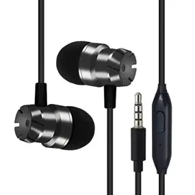 OPTIMA Wired Earbuds in Ear Headphones with Microphone, Earphones with Mic and Volume Control, Memory Foam, Reinforced Cable, Bass Compatible with iPhone