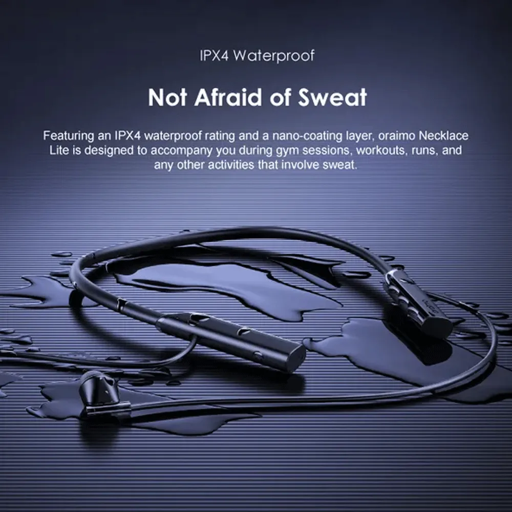 Oraimo Necklace Lite OEB-311 Neckband Wireless Earphone - Black