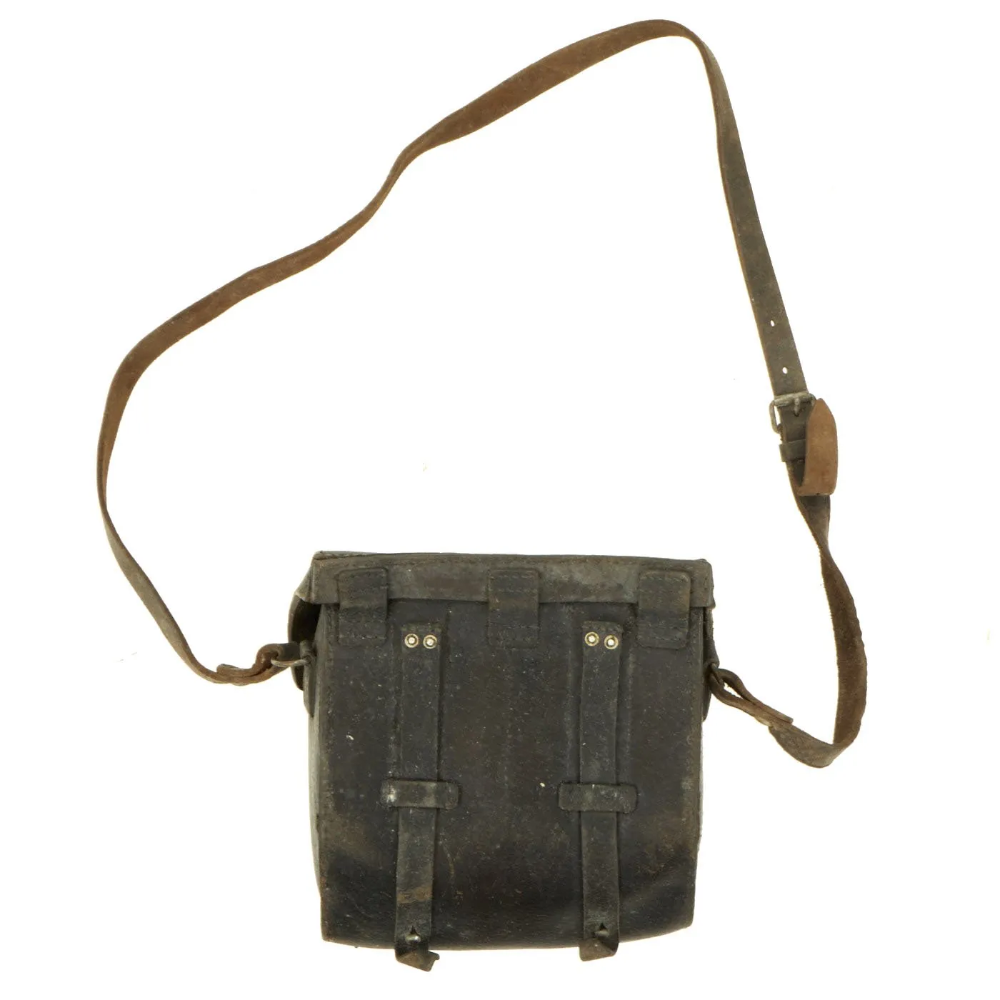 Original Cold War East German DDR Leather Flare Gun Ammunition Pouch