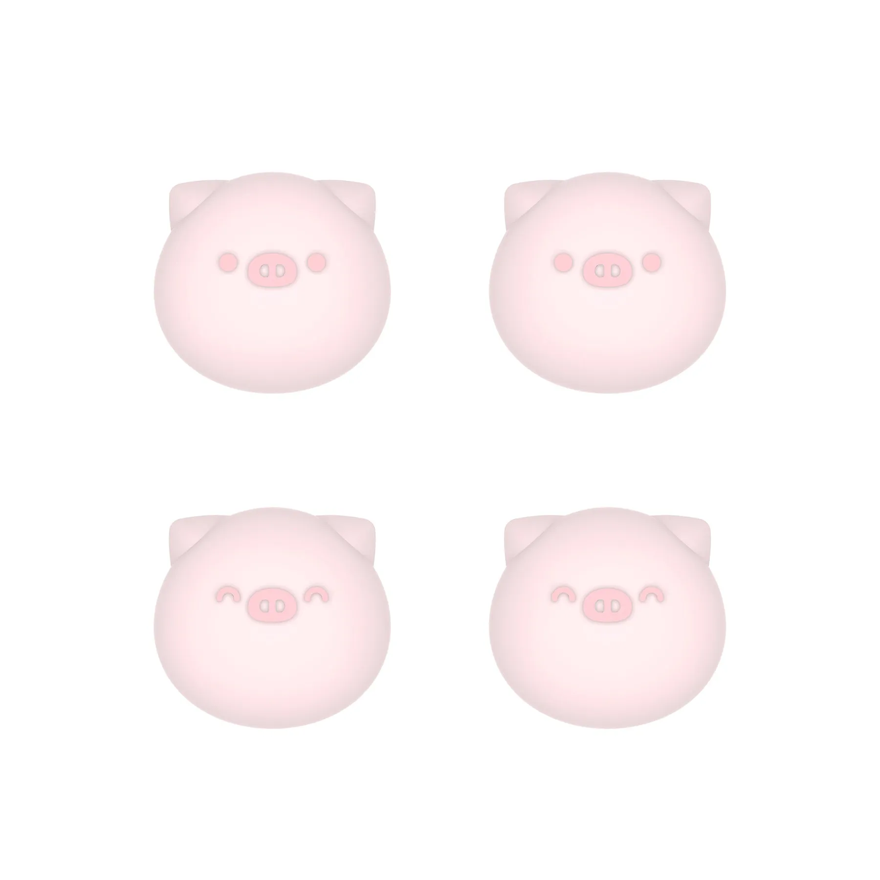 PlayVital Chubby Piggy Cute Thumb Grip Caps for PS5/4 Controller, Silicone Analog Stick Caps Cover for Xbox Series X/S, Thumbstick Caps for Switch Pro Controller - PJM3011
