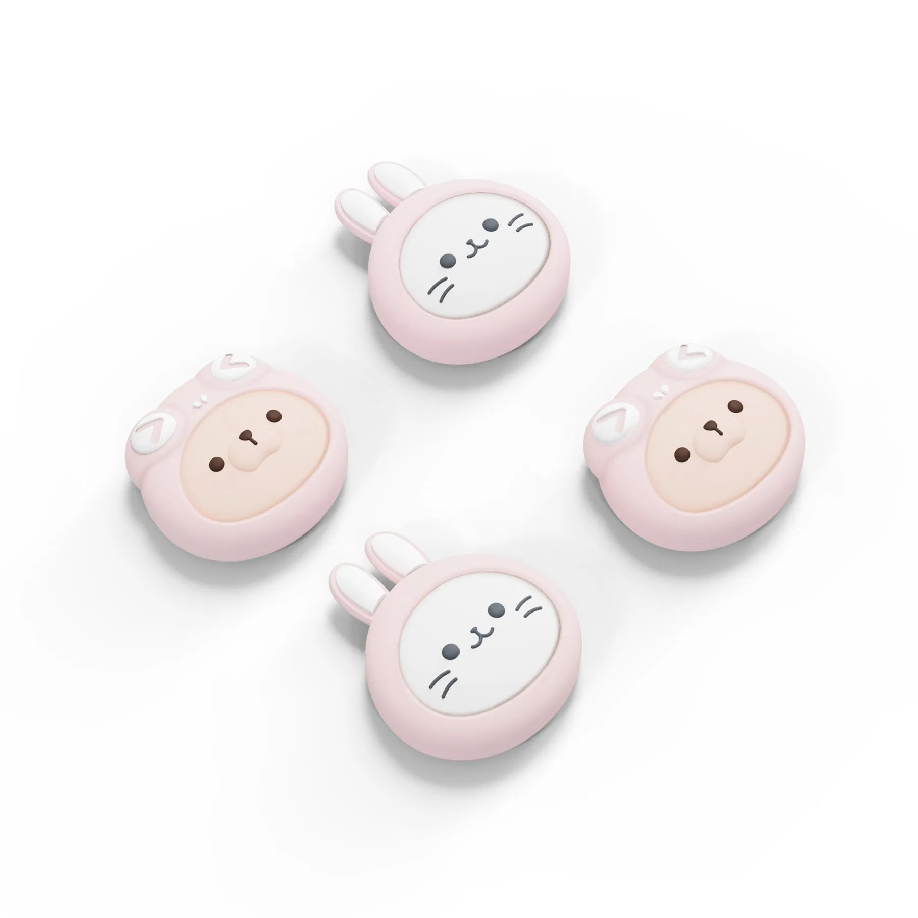 PlayVital Cosplaying Kitten & Puppy Cute Thumb Grip Caps for PS5/4 Controller, Silicone Analog Stick Caps Cover for Xbox Series X/S, Thumbstick Caps for Switch Pro Controller - PJM3030