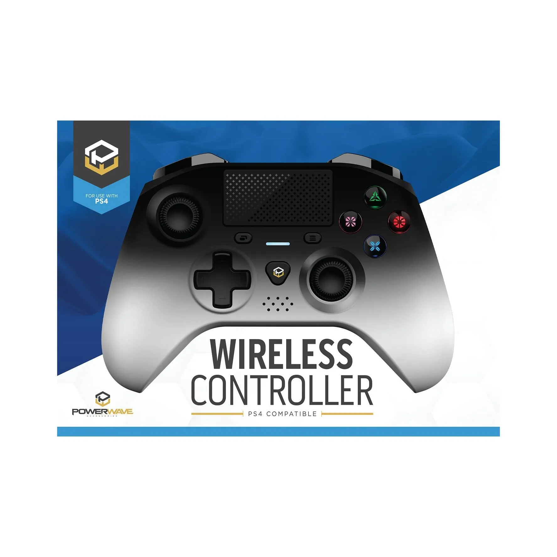 Powerwave Wireless Controller for PlayStation 4 (Ghost)