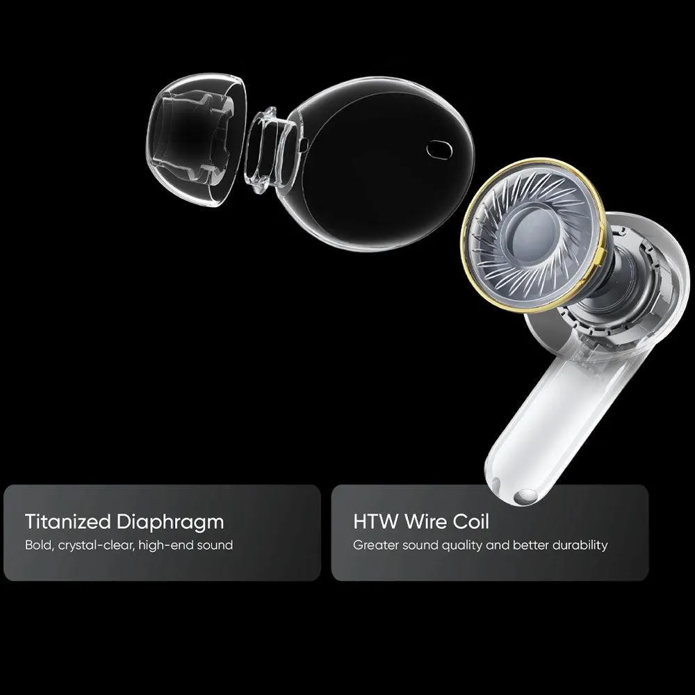 Realme Buds T300 RMA2302 Earbuds - Youth White