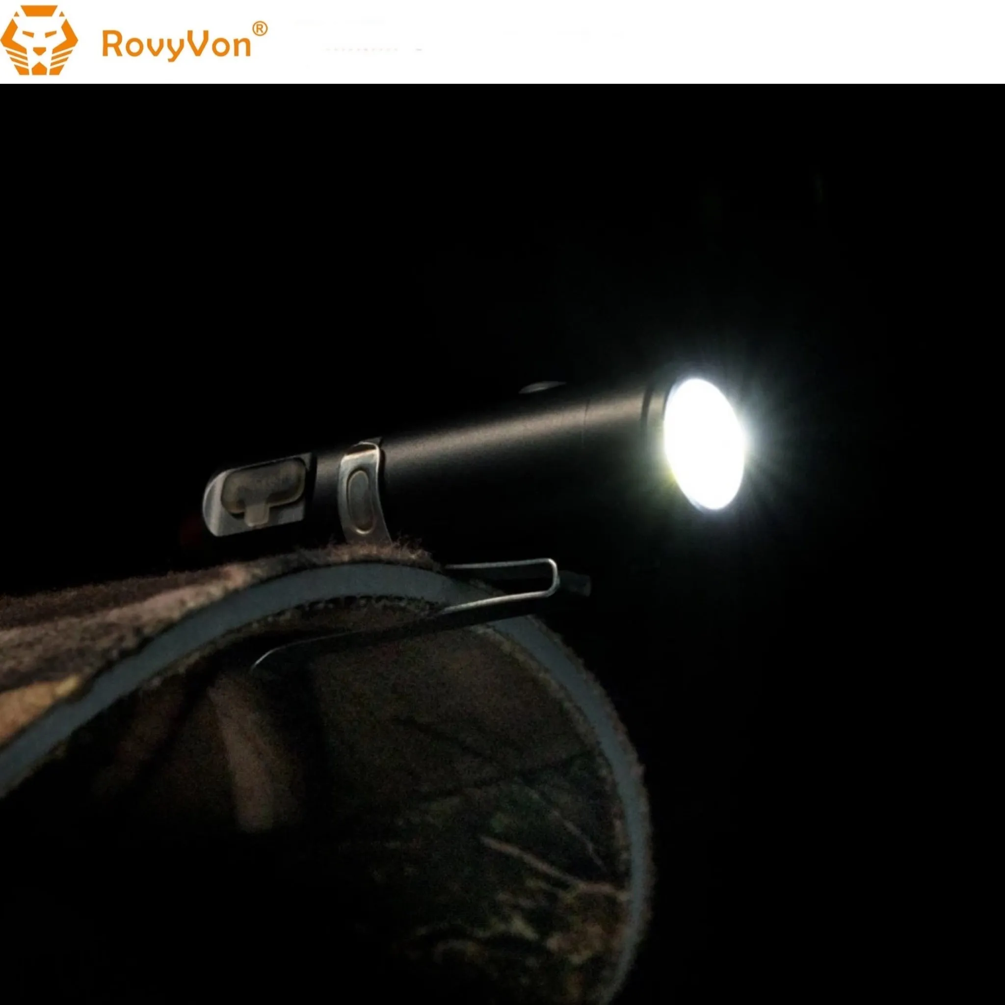 RovyVon Aurora A5x White/UV Green GITD Keychain Flashlight