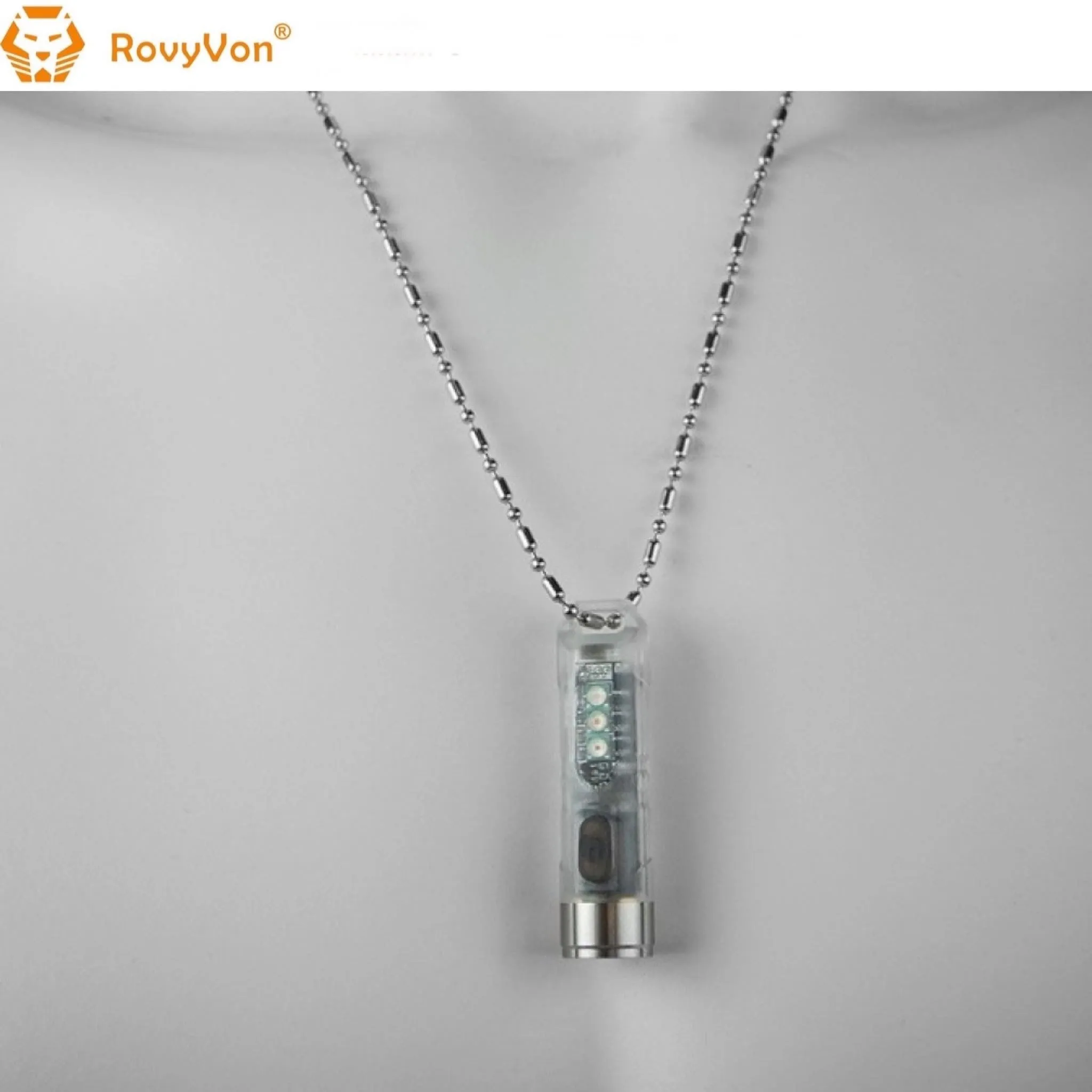 RovyVon Aurora A5x White/UV Green GITD Keychain Flashlight