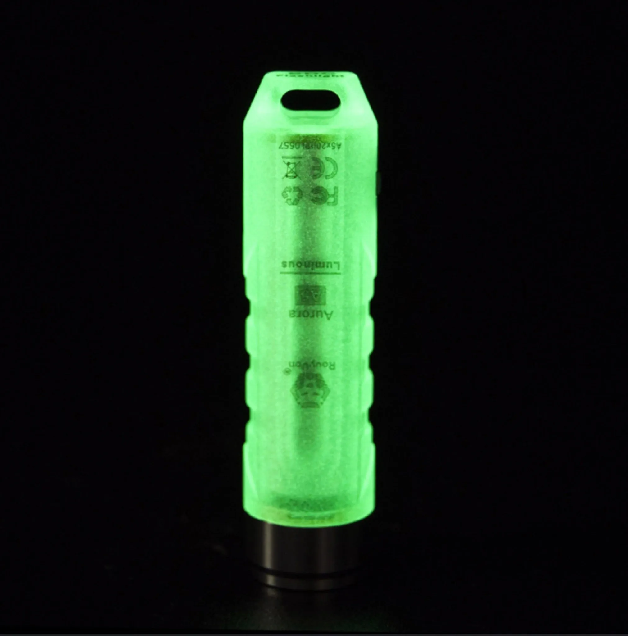 RovyVon Aurora A5x White/UV Green GITD Keychain Flashlight