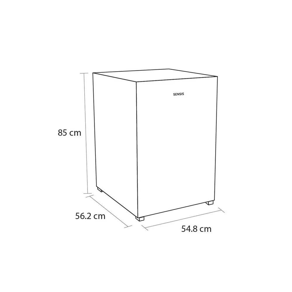 Sensis RFUCF01Z54EW 54.8cm Freestanding Undercounter Freezer White