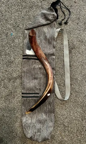 Shofar Carrying Case Silver Gray