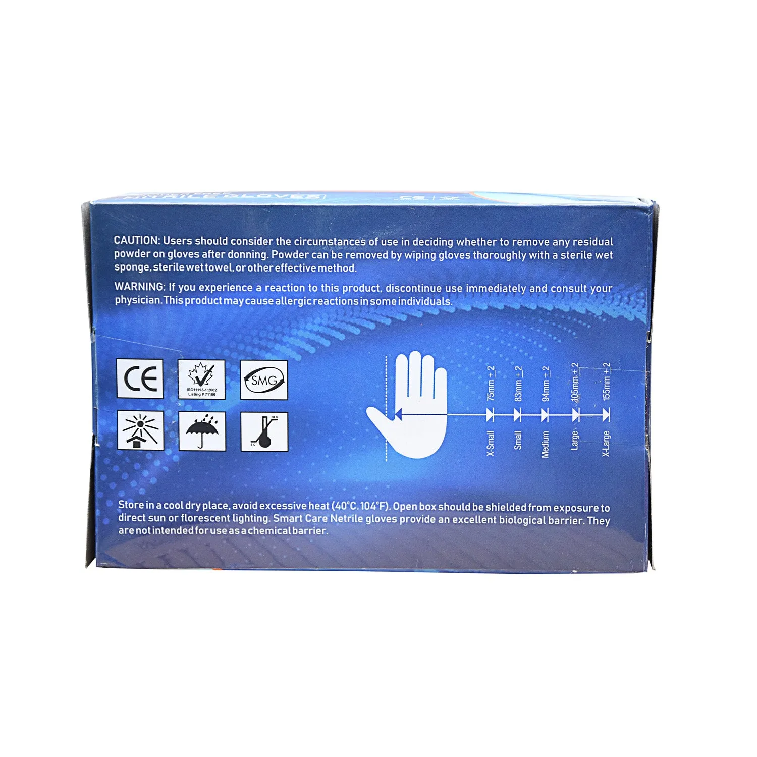 Smart Care Nitrile Gloves 100 Pieces Small