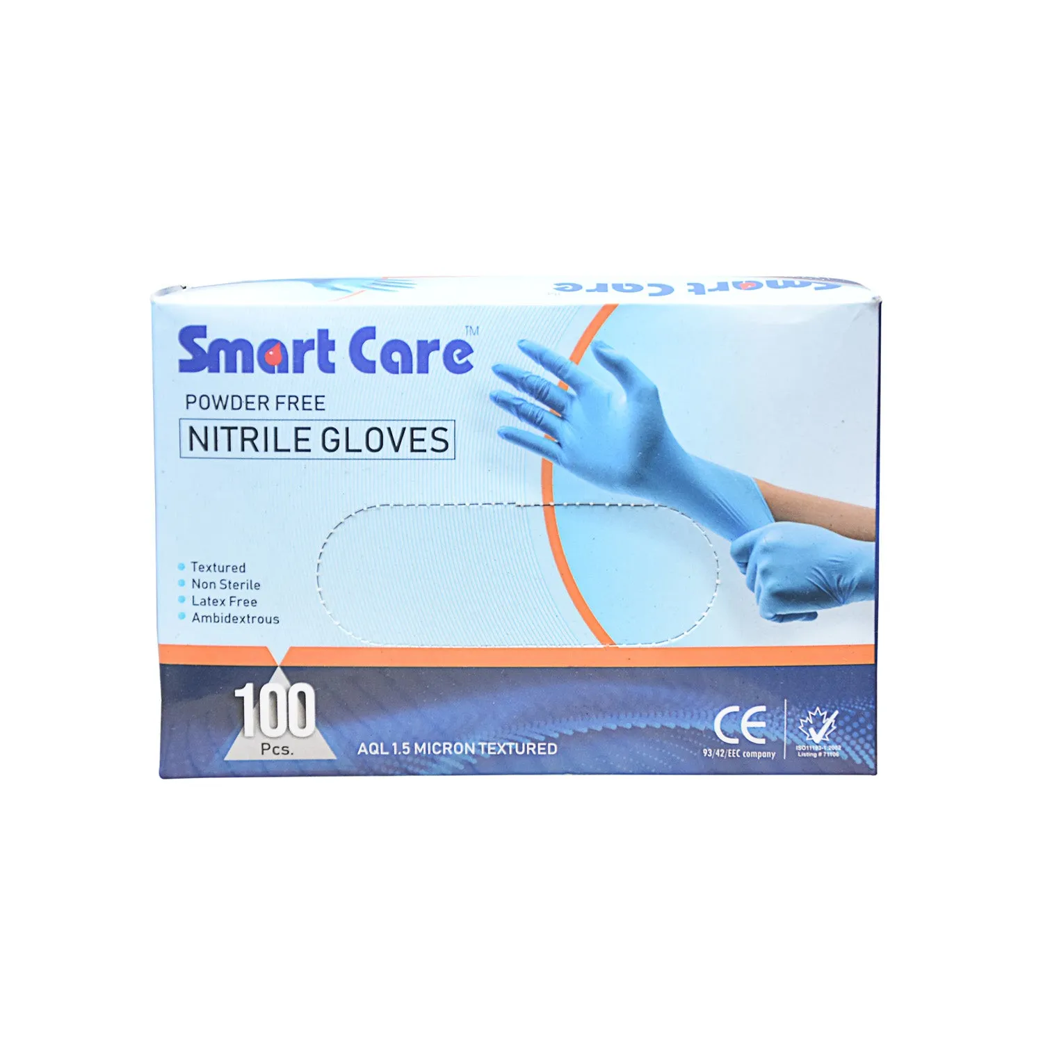 Smart Care Nitrile Gloves 100 Pieces Small