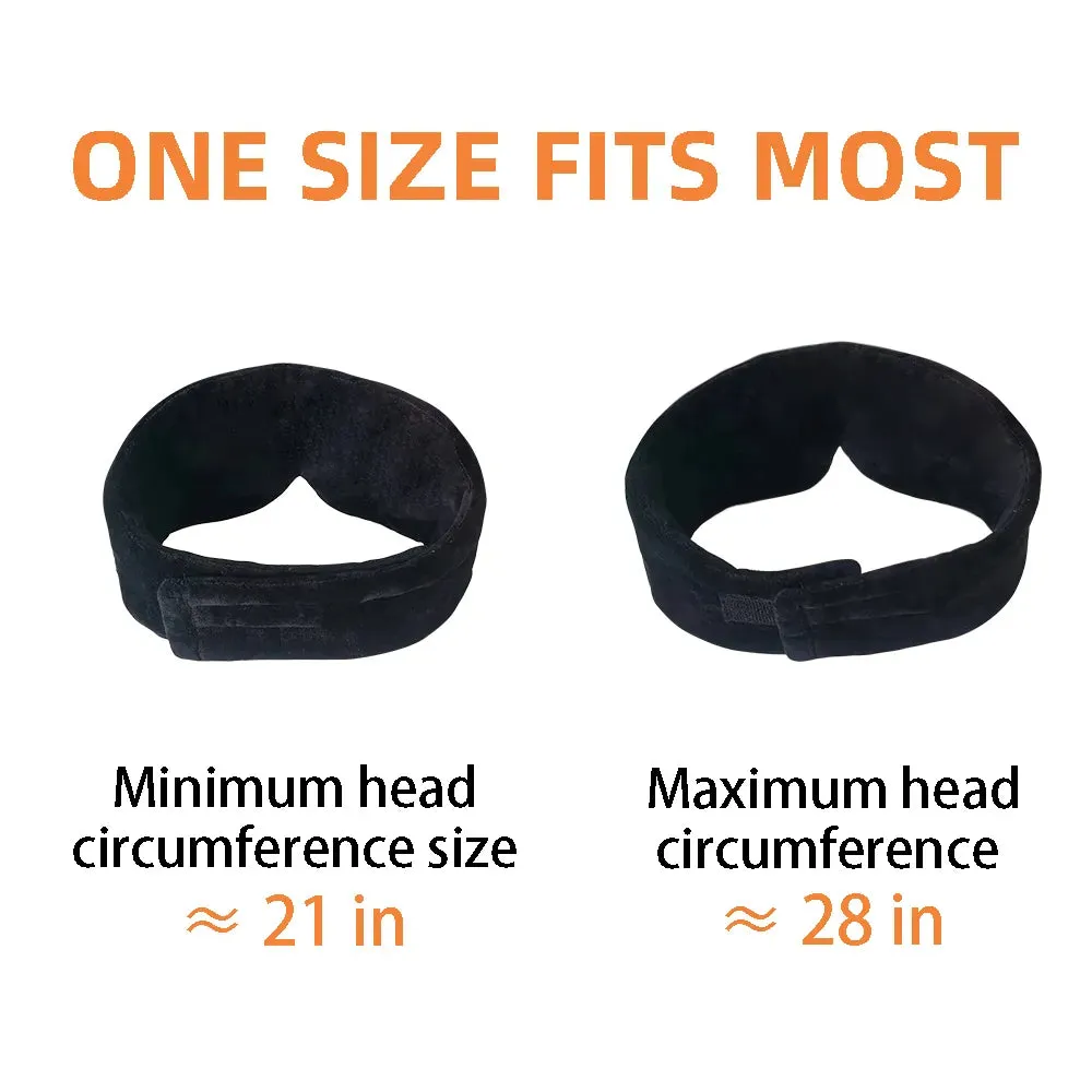 Soft Wireless Bluetooth Sleeping Mask w/Earphones for Music Meditation