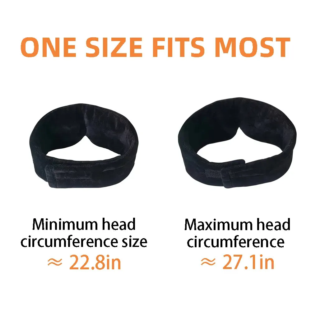 Soft Wireless Bluetooth Sleeping Mask w/Earphones for Music Meditation